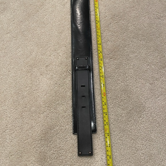 CELINE BLACK LEATHER BELT, XS - Picture 14 of 14